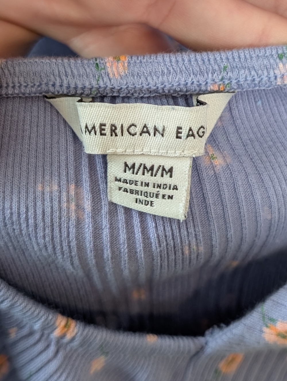 American Eagle Blue Floral Tie Back Mini Dress M Medium - Picture 5 of 6